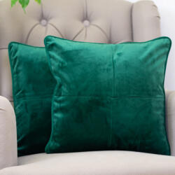 Hiko Set 2 perne decorative cu fata detasabila, Hiko COMFY catifea verde smarald (10005494)