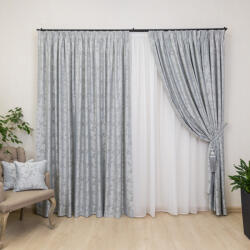 Hiko Draperie Hiko Imperial Garden gri, cu rejansa Premium, creion de 6, 5cm, 1 bucata (100001117)