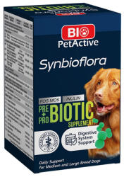 Bio PetActive Synbioflora pentru Caini de Talie Medie si Mare, Pachet 2 X 60 tab