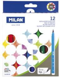 MILAN Markerek MILAN kerek hegyű finom 2 mm - 12 db-os készlet