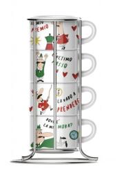 Bialetti Cappuccino Cup set Bialetti 4 pcs patterned (30002549)