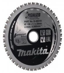 Makita Pânză de ferăstrău MAKITA oțel Efficut 136x1, 1x20 mm 45 dinți B-69319 (B-69319)
