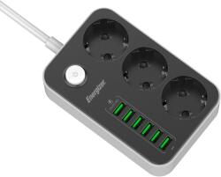 Energizer 3 Plug + 3 USB 2 m (EPB2500W01)