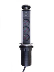 RAINBOW 3 Plug + 2 USB 1,5 m (VEAS-3P-2U)