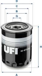 UFI Filtru ulei UFI 23.472. 00 (23.472.00) - centralcar
