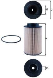 MAHLE filtru combustibil MAHLE KX 191/1D (KX 191/1D) - centralcar