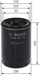 Bosch filtru combustibil BOSCH F 026 402 311 (F 026 402 311) - centralcar