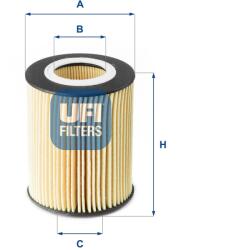 UFI Filtru ulei UFI 25.177. 00 (25.177.00) - centralcar