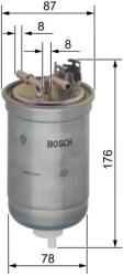Bosch filtru combustibil BOSCH 0 450 906 267 (0 450 906 267) - centralcar
