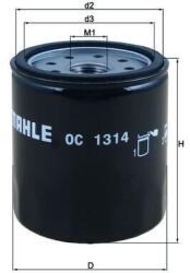 MAHLE Filtru ulei MAHLE OC 1314 (OC 1314) - centralcar