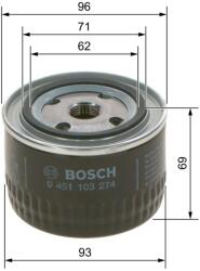 Bosch Filtru ulei BOSCH 0 451 103 274 (0 451 103 274) - centralcar