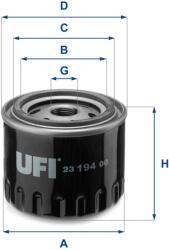 UFI Filtru ulei UFI 23.194. 00 (23.194.00) - centralcar