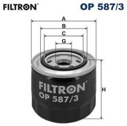 FILTRON Filtru ulei FILTRON OP 587/3 (OP 587/3) - centralcar
