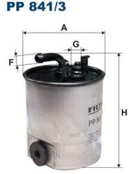 FILTRON filtru combustibil FILTRON PP 841/3 (PP 841/3) - centralcar