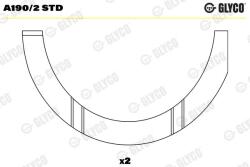 GLYCO Saiba distantier, arbore cotit GLYCO A190/2 STD (A190/2 STD) - centralcar