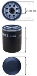 MAHLE Filtru de ulei Alfa Romeo Fiat (OC 986)