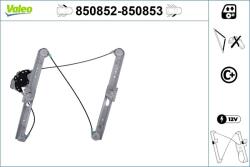 VALEO Mecanism actionare geam VALEO 850852 (850852) - centralcar