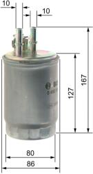 Bosch filtru combustibil BOSCH 0 450 906 357 (0 450 906 357) - centralcar