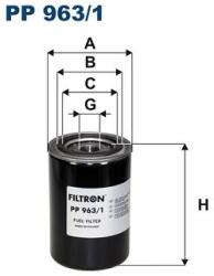 FILTRON filtru combustibil FILTRON PP 963/1 (PP 963/1) - centralcar