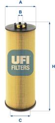 UFI Filtru ulei UFI 25.019. 00 (25.019.00) - centralcar