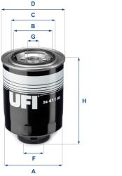 UFI filtru combustibil UFI 24.411. 00 (24.411.00) - centralcar