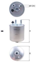 MAHLE Filtru De Combustibil Renault (kl 639d)