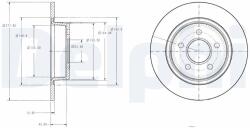 DELPHI Discul De Frână Ford Connect (bg3873)