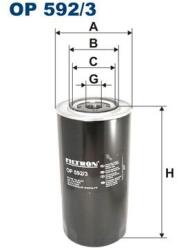 FILTRON Filtru ulei FILTRON OP 592/3 (OP 592/3)