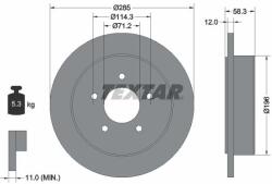 TEXTAR Disc frana TEXTAR 92169100 (92169100) - centralcar