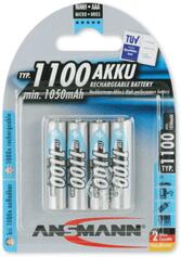 ANSMANN Ni-MH AAA/mikro 1100mAh akkumulátor, 4 db (5035232) (5035232)