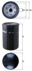 MAHLE filtru combustibil MAHLE KC 24 (KC 24) - centralcar