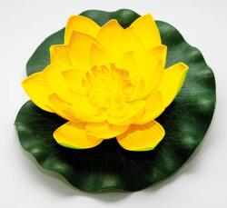Velda lótusz virág, sárga 20cm (123672) (26245)