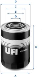UFI Filtru ulei UFI 23.303. 00 (23.303.00) - centralcar
