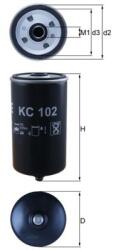 MAHLE filtru combustibil MAHLE KC 102 (KC 102) - centralcar