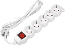 ORNO 5 Plug 3 m Switch (OR-ES-7(GS)/W/3)