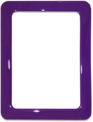  Öntapadó mágneses keret, Műanyag, 16x11, 8 cm, Lila (59223)