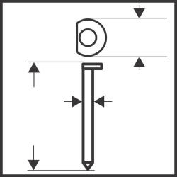 Bosch DA kartácsszeg, SK64-34 44G 2608200521 (2608200521)