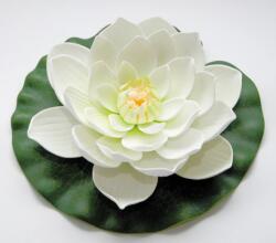 Velda lótusz virág, fehér 20cm (123667) (33579)