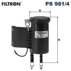 FILTRON filtru combustibil FILTRON PS 981/4 (PS 981/4) - centralcar