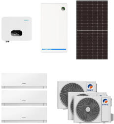 Install Cool4U Solar XL csomag (28 db napelem, 10 kW inverter, 19 kW energiatároló és 3db 3, 5kw klíma) (COOL4U-SOLAR-XL) (Solar-XL)