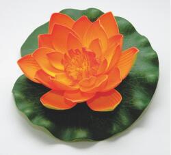 Velda lótusz virág, narancs 17cm (123665) (26240)