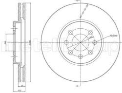 METELLI Disc frana METELLI 23-0800C (23-0800C) - centralcar