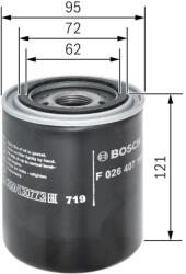 Bosch Filtru ulei BOSCH F 026 407 198 (F 026 407 198) - centralcar