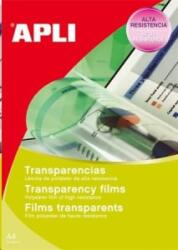 APLI fólia, írásvetítőhöz, A4, fekete-fehér lézernyomtatóba (FOLA1062) (FOLA1062)