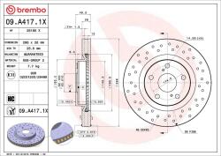 BREMBO Disc frana BREMBO 09. A417.1X (09.A417.1X)