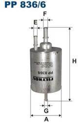 FILTRON filtru combustibil FILTRON PP 836/6 (PP 836/6) - centralcar