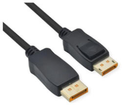 Roline Kábel DisplayPort 2.1 DP - DP, 10k@60Hz, HDR, 54Gbit/s, UHBR13.5, M/M, 5m, fekete (11.04. 6024-10) (11.04.6024-10)