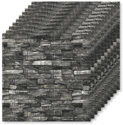 Tapetoo Home Decor 30 x 3D tapétalap készlet Tapetoo Home Decor®, szürke kő, 70 x 77 cm, 2, 5 mm, 15, 9 négyzetméter (set-30xTapet-3D-Cod-23-Piatra-)