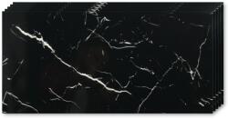 Tapetoo Home Decor 10 db öntapadó márványutánzat készlet, Vízálló, Modern kialakítás, Könnyen felszerelhető, Erős ragasztó, 2 mm vastag, 1, 8 nm fedőfelület, 30 x 60 cm, fekete/fehér (set-10xMarmura-250-13-30x60cm)