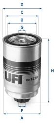 UFI filtru combustibil UFI 24.123. 00 (24.123.00) - centralcar
